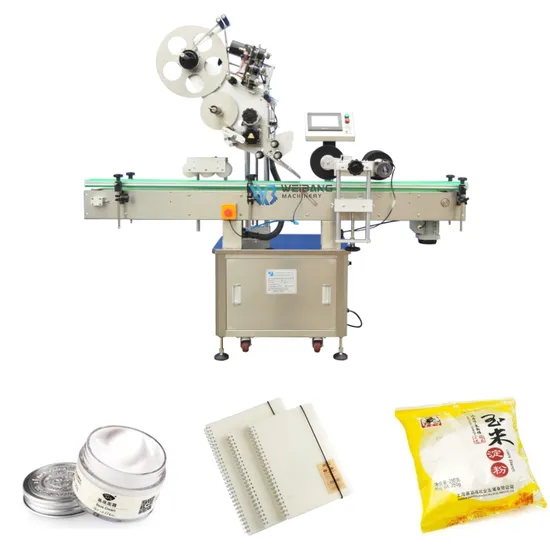Full Automatic Flat Square Round Bottle Can Jar Top Side Labeler Sticker Labeling Machine
