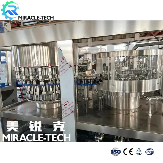 병에 채우는 물 생산 공장을 위한 자동적인 애완 동물 병 유리병 식용수/광천수/순수한 물 세척 채우는 모자를 씌우는 Monoblock 기계